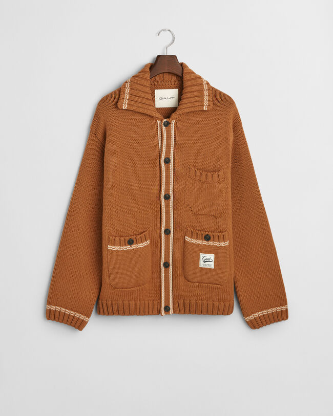 Wollen vest met knopen