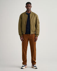 Lamswollen kabeltrui met ronde hals