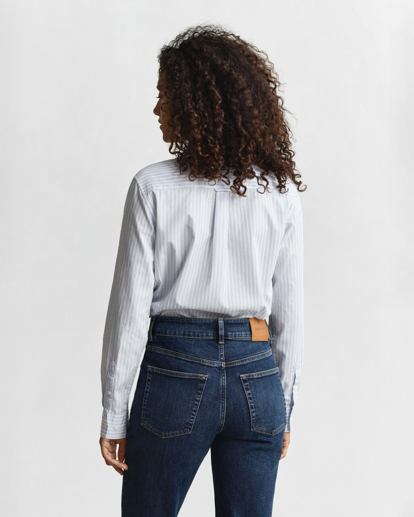 Regular Fit Classic overhemd met strepen van poplin