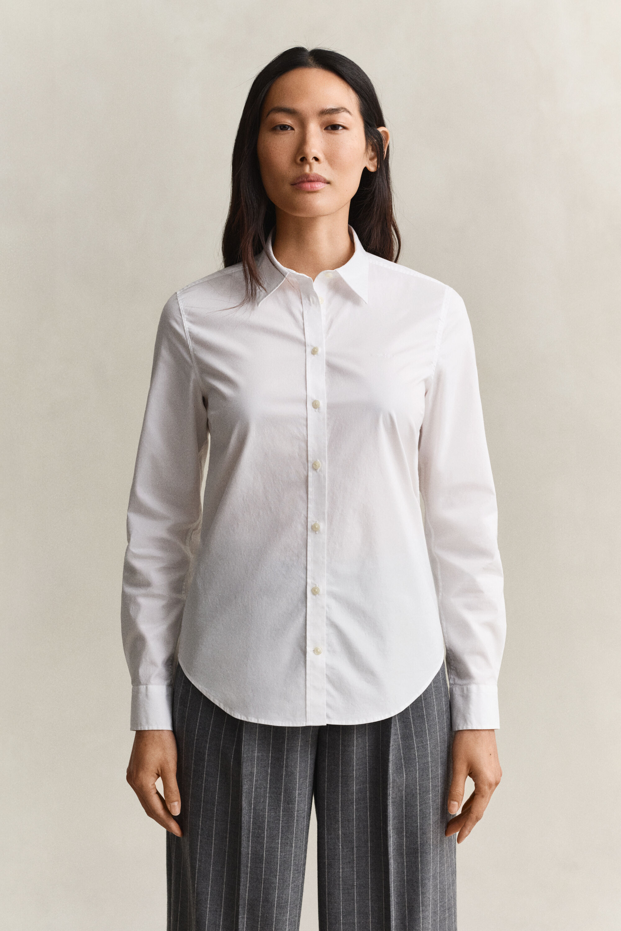 Poplin overhemd