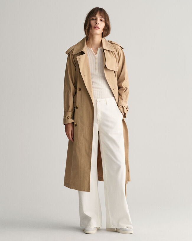 Geribd Henley T-shirt met lange mouwen