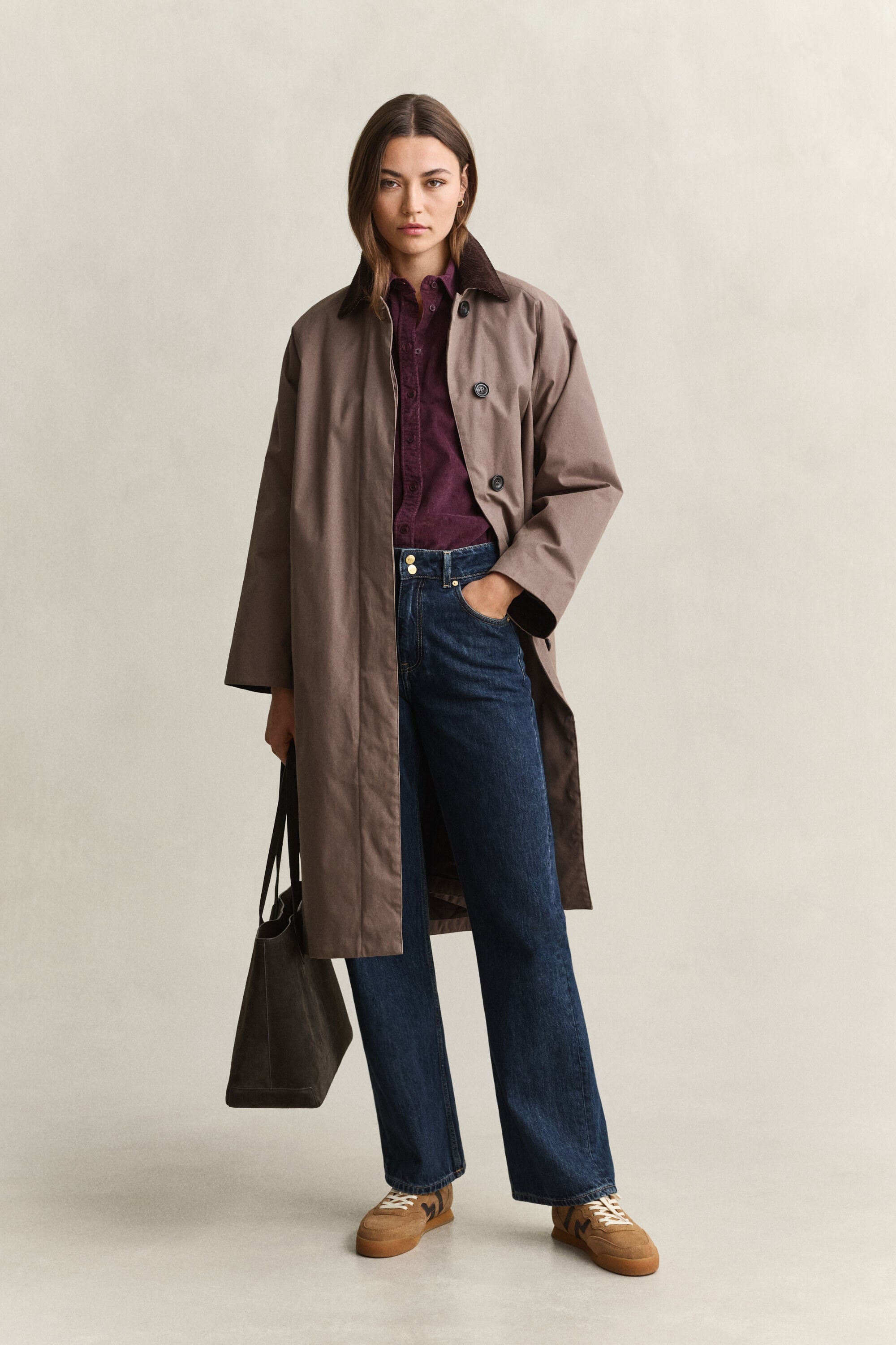 Regular corduroy overhemd