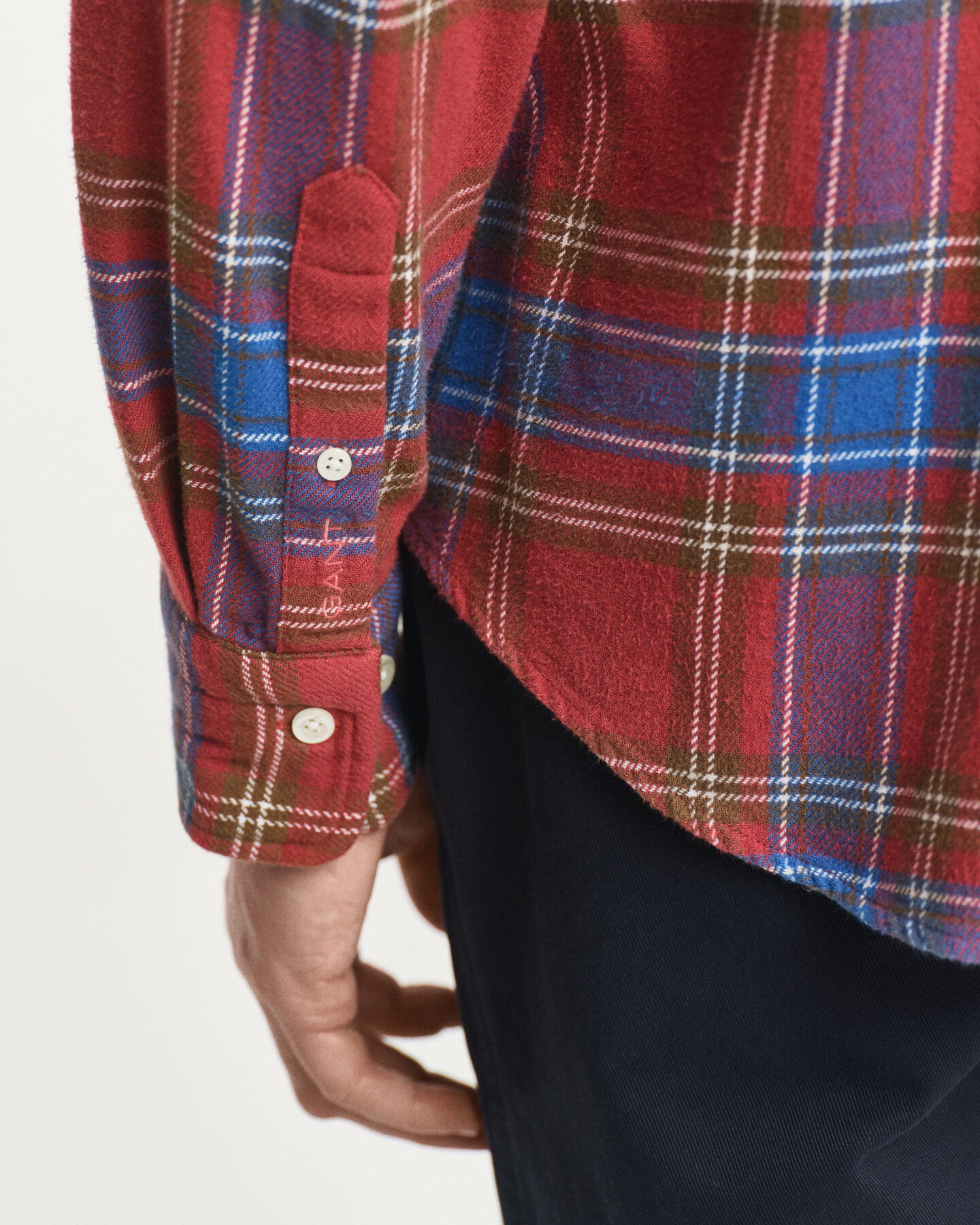 Relaxed Fit geruit overhemd van keperstof