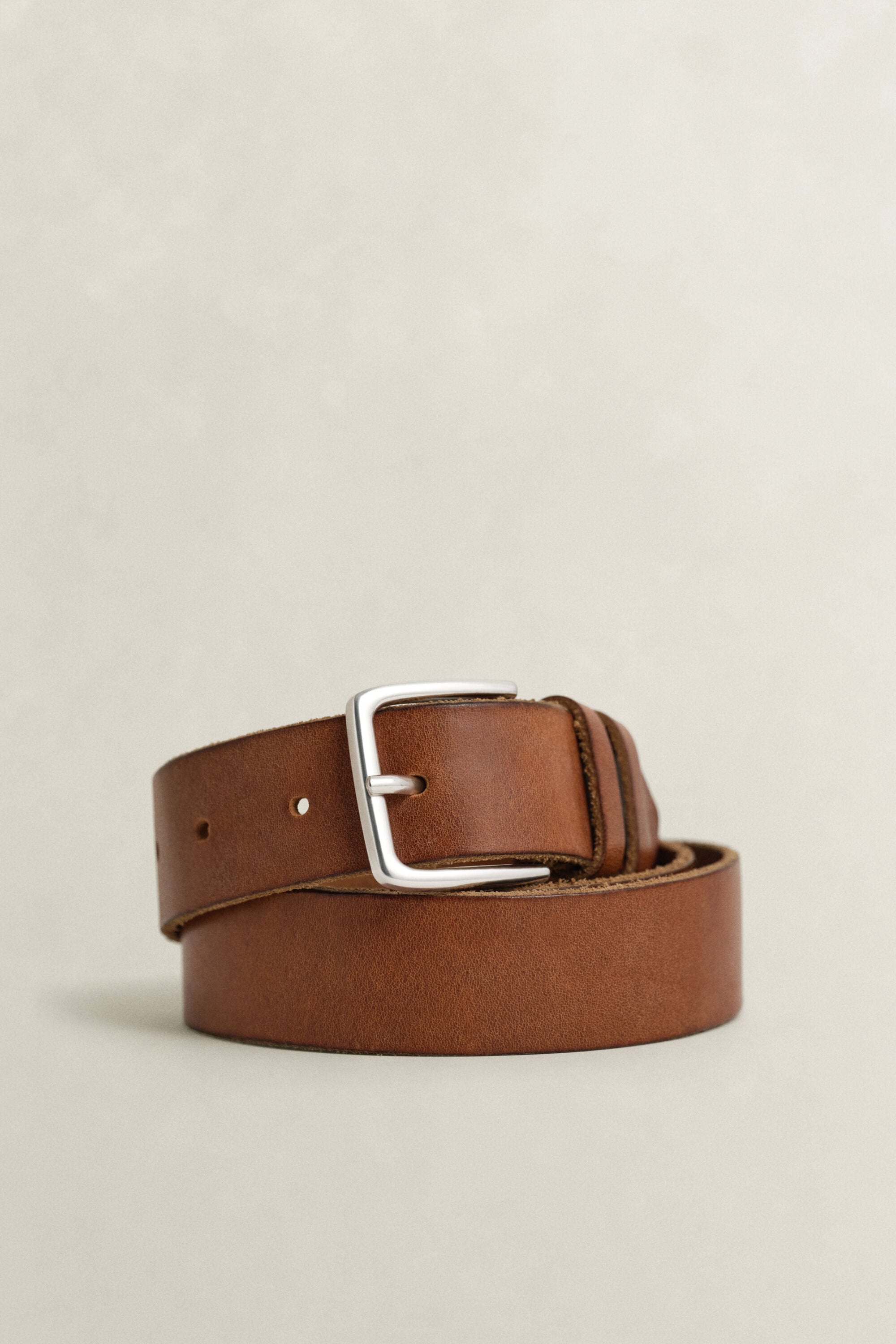 Riem van getrommeld leer