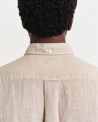 Regular Fit speciaal geverfd linnen overhemd