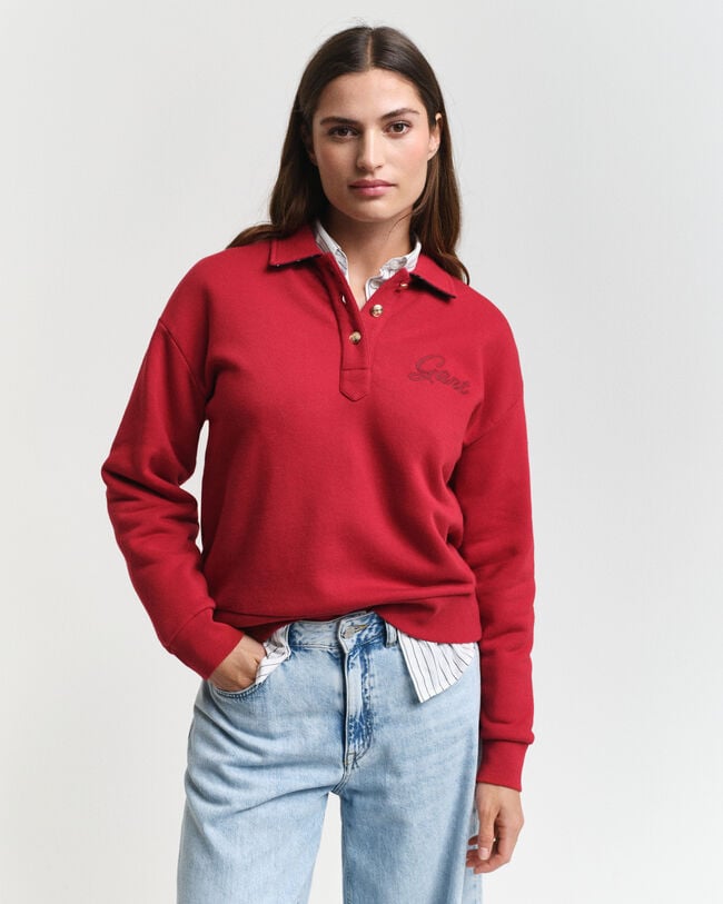 Script Graphic Rugger sweatshirt