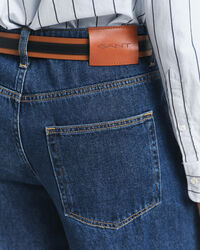 Jeans met lage taille en wijde pijpen