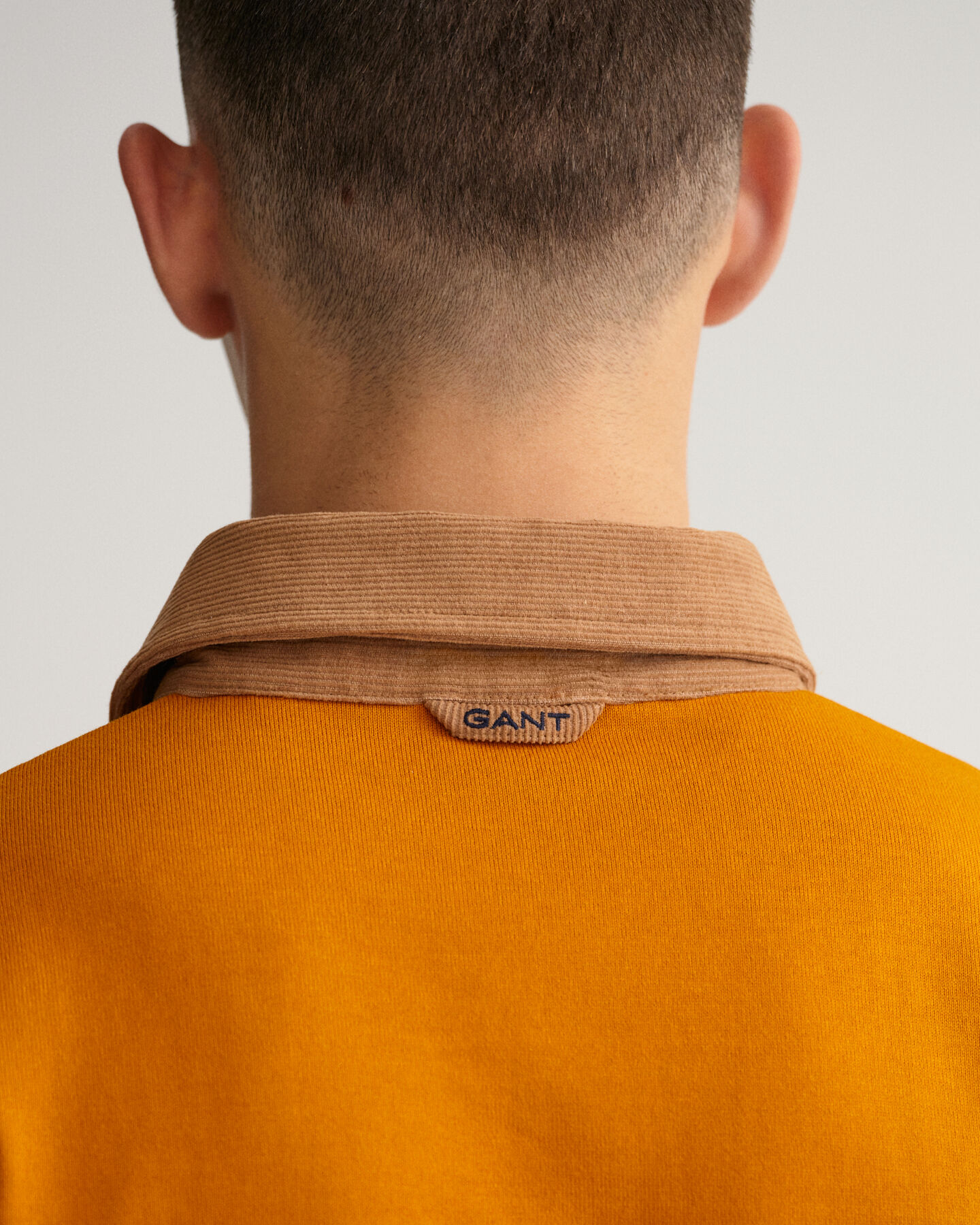 Heavy Rugger met corduroy kraag