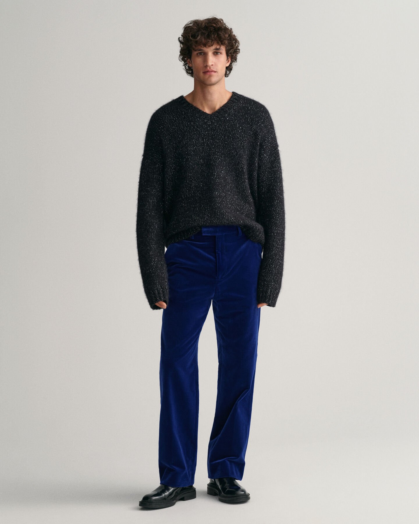 Fluwelen kostuumbroek