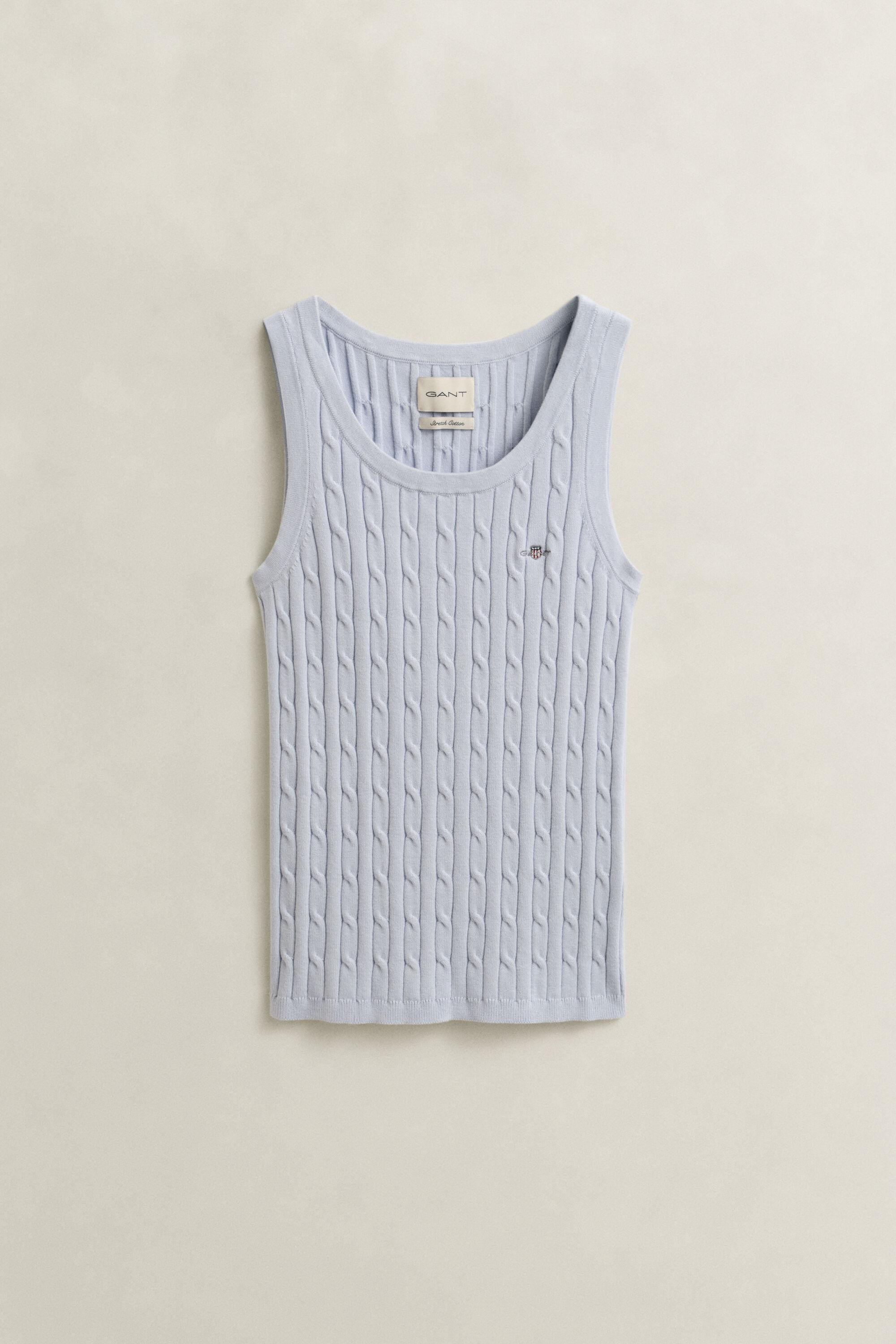 Kabelgebreide tanktop