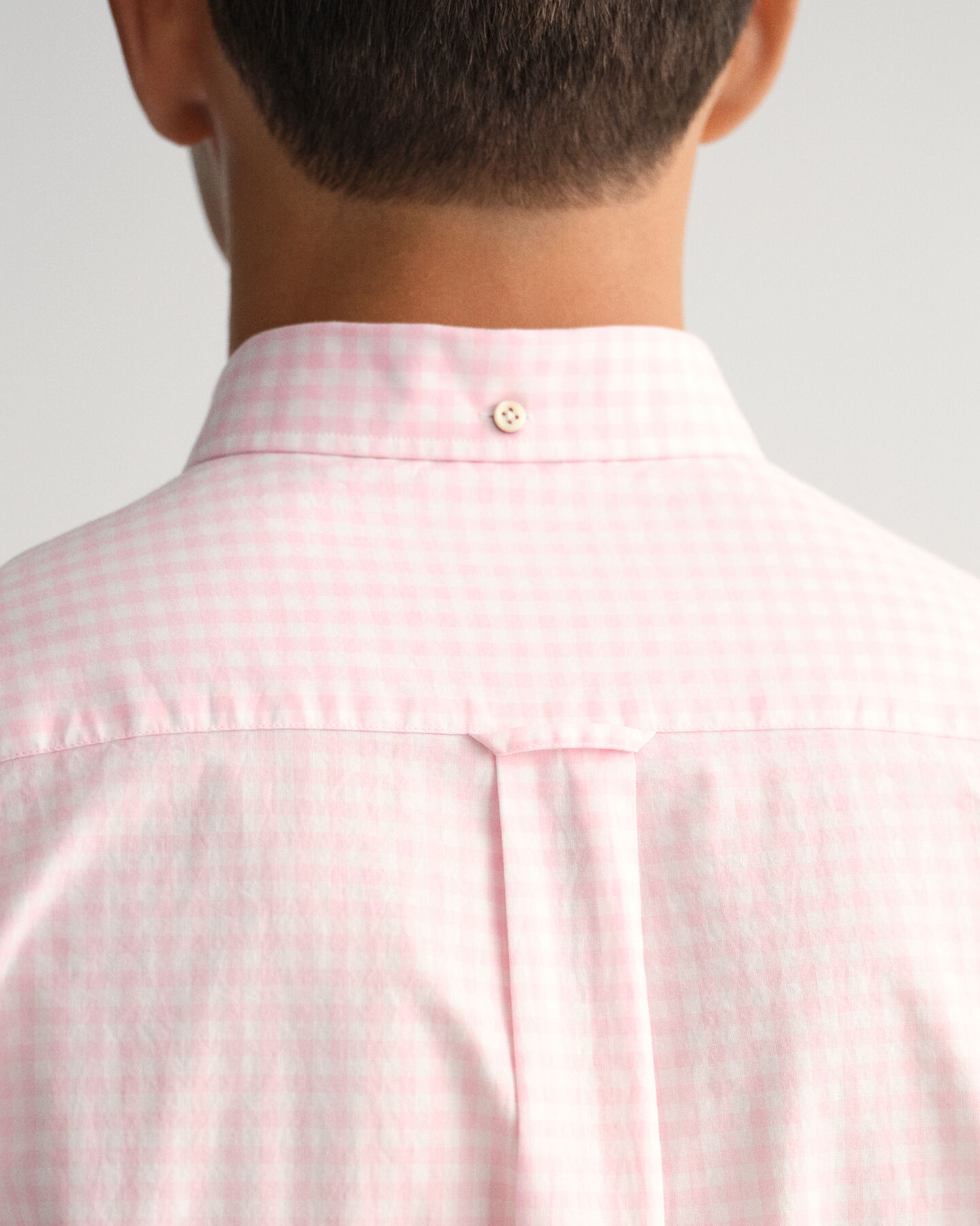 Regular Fit poplin overhemd met Gingham-ruitje