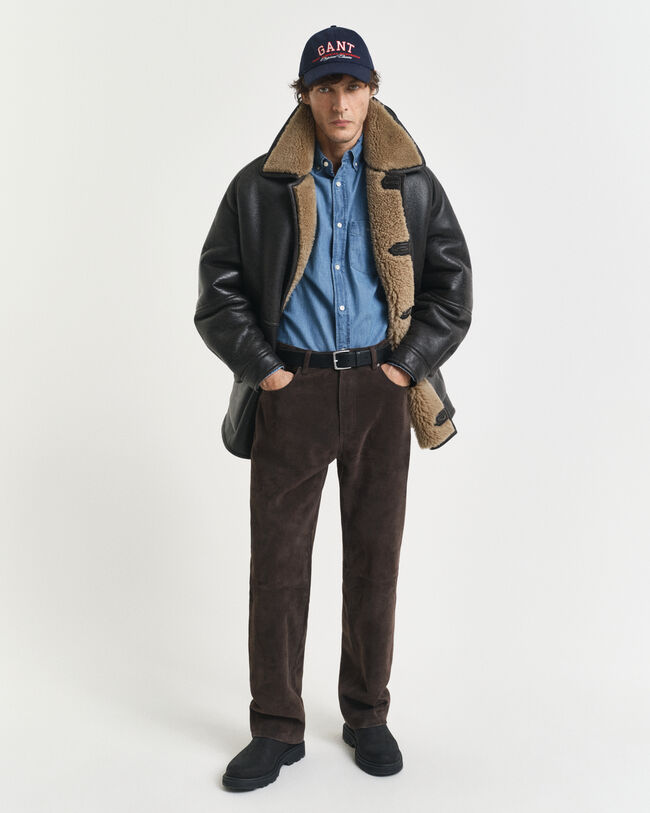 Regular Fit indigo overhemd