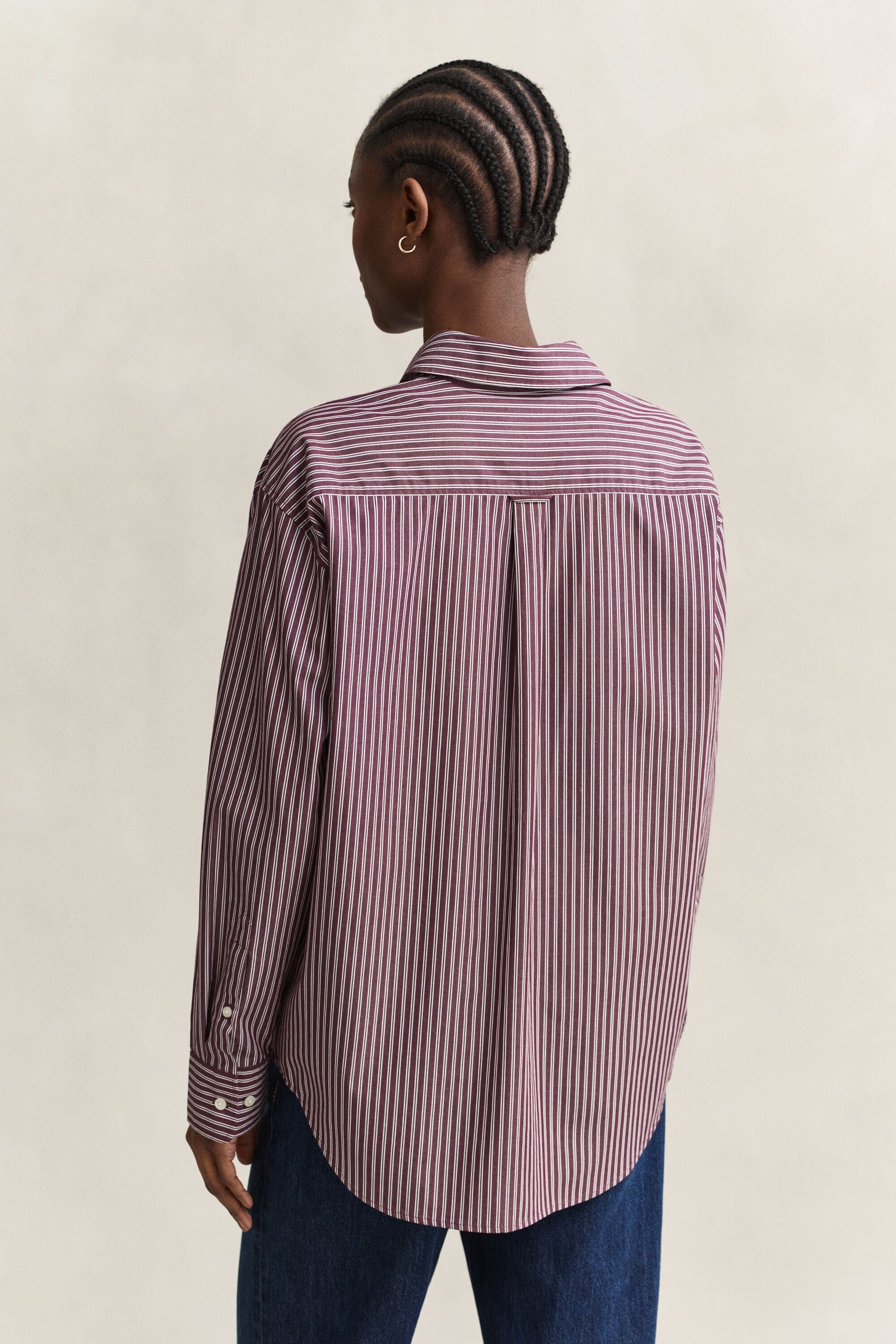Relaxed Fit klassiek gestreept overhemd van poplin