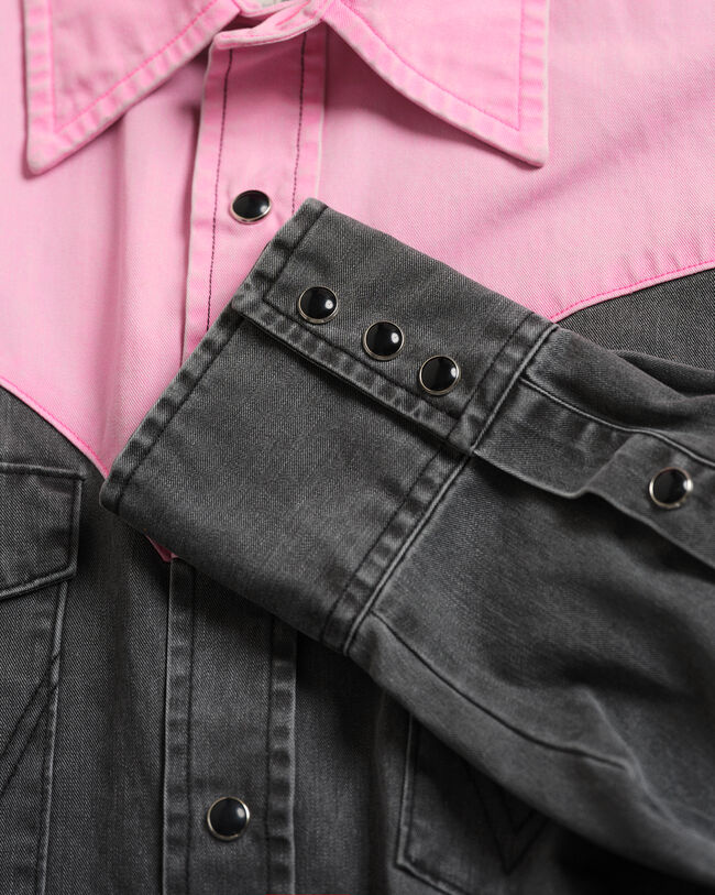 Wrangler x GANT Relaxed Fit Neon Western shirt