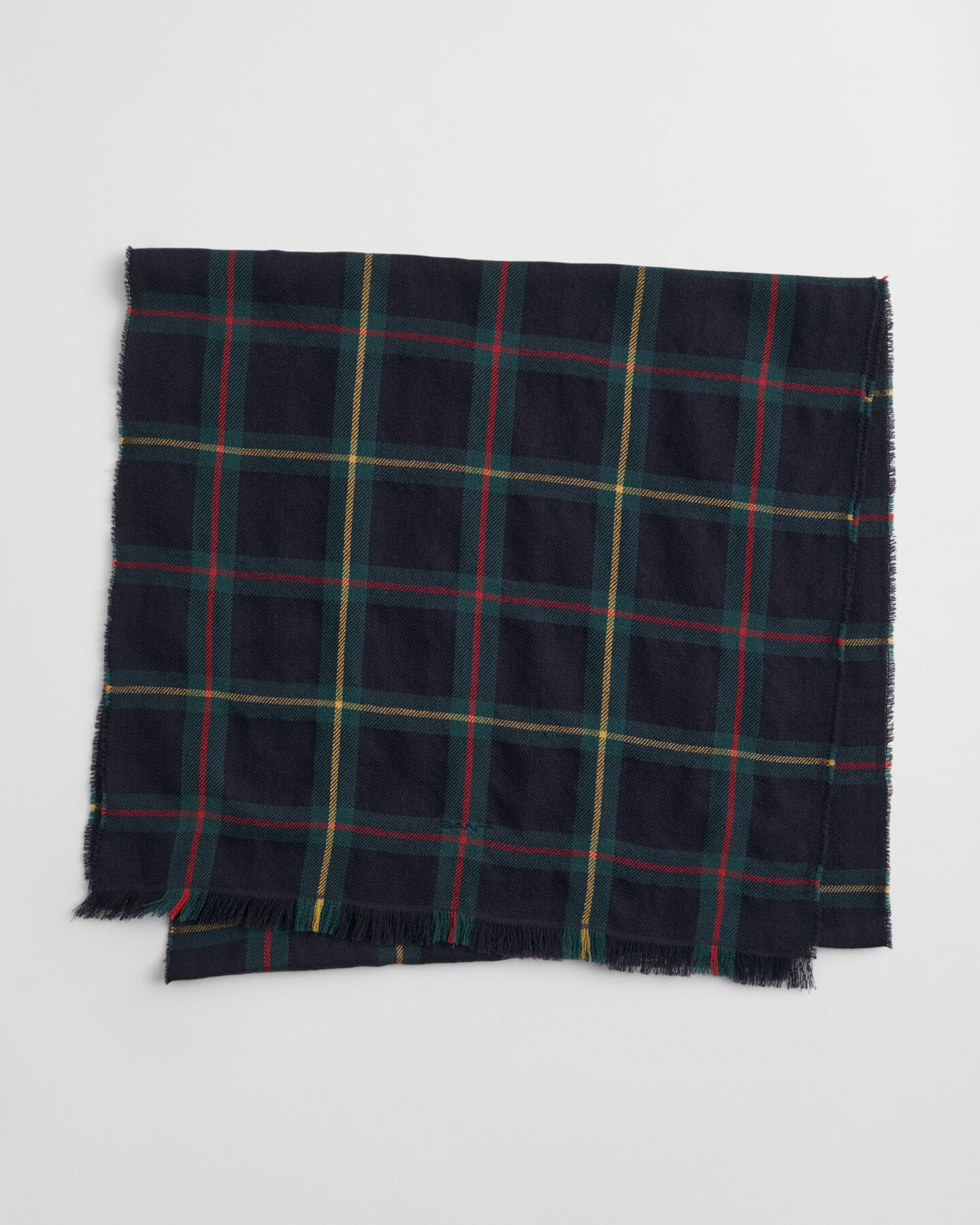 Foulard sjaal van merinoswol met ruitjes