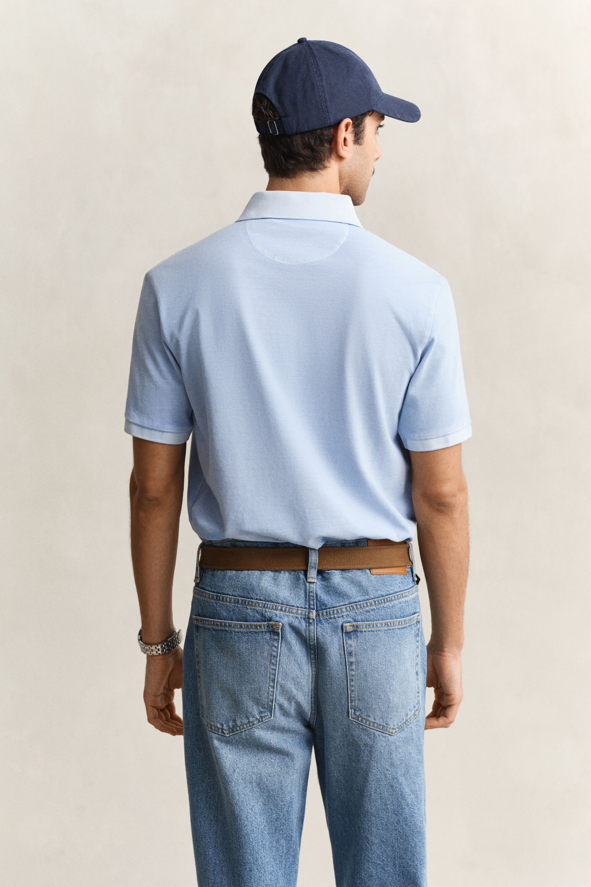 Zonverbleekt poloshirt