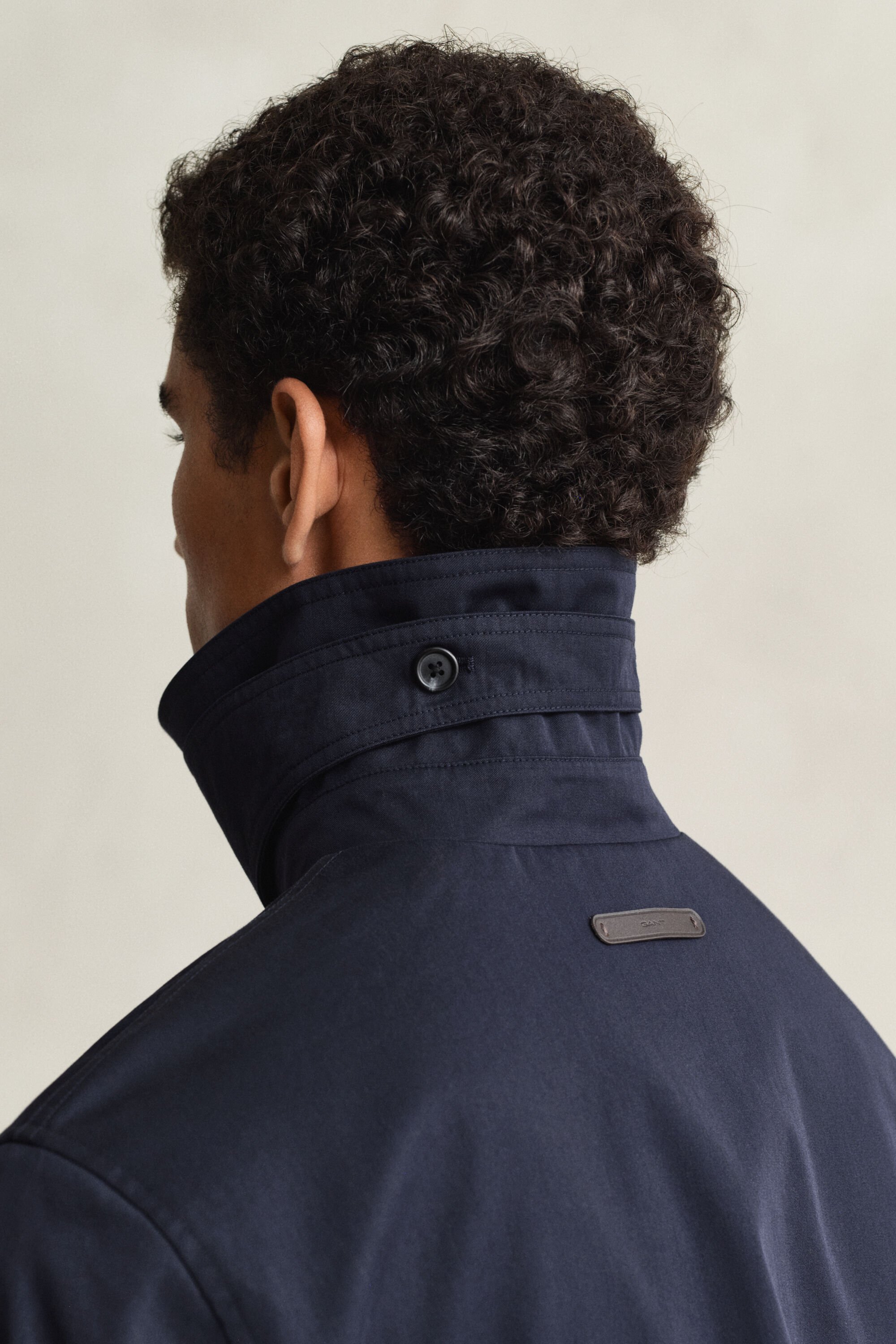 Trenchcoat van katoenmix