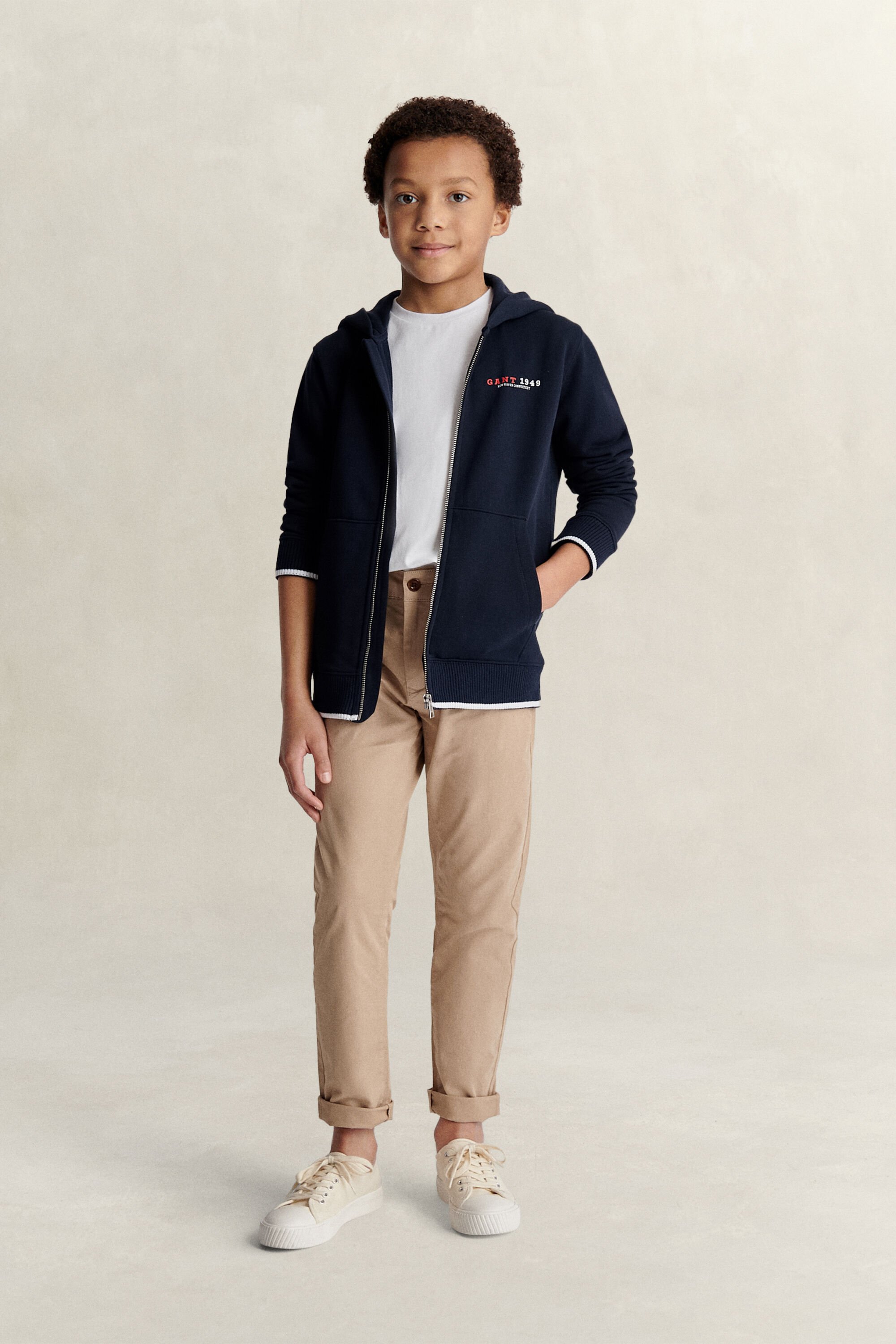 Teen Boys Graphic hoodie met rits