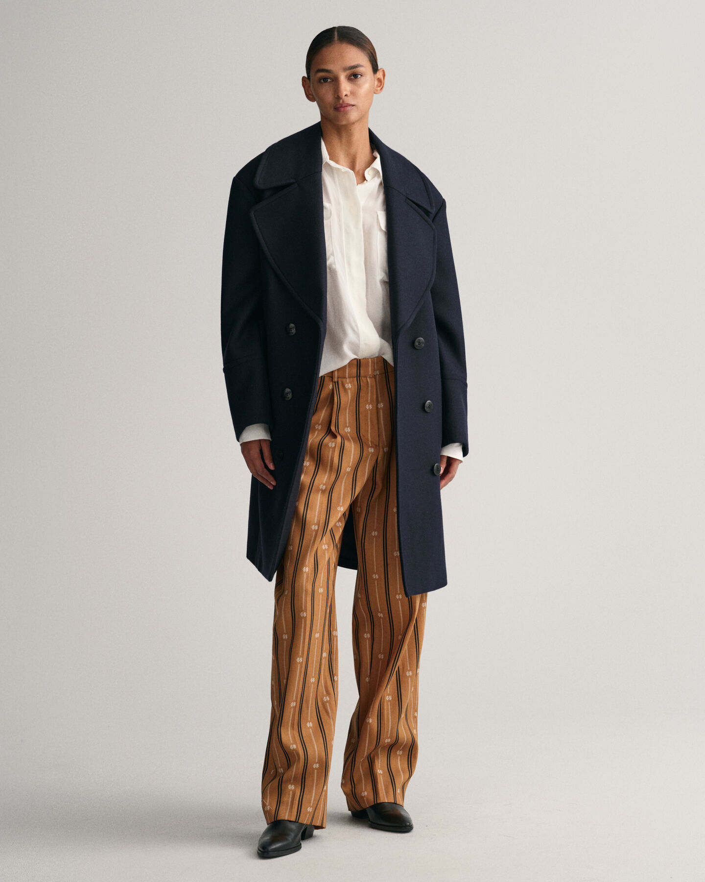 Relaxed Fit Monogram gestreepte broek