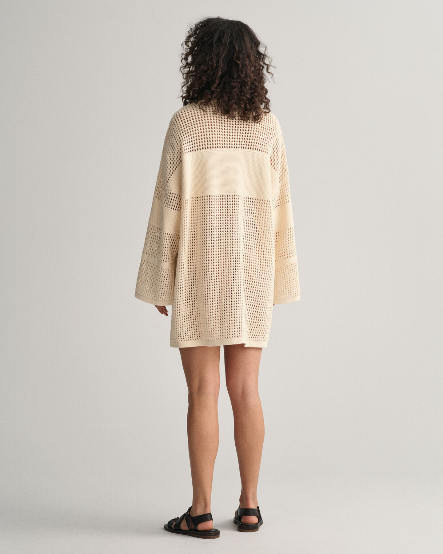 Open gebreide Rugger-jurk