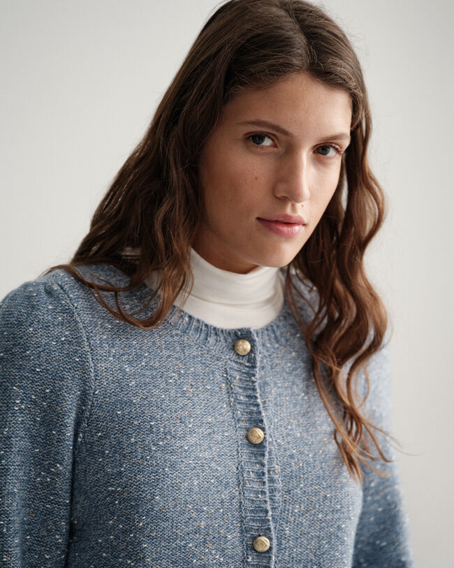 Sparkling vest met ronde hals