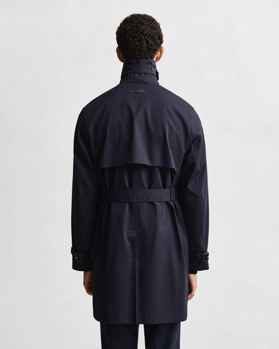 Trenchcoat van katoenmix