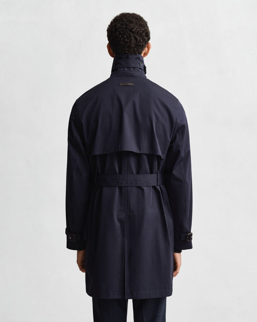 Trenchcoat van katoenmix