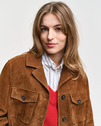 Relaxed Fit suède blazer