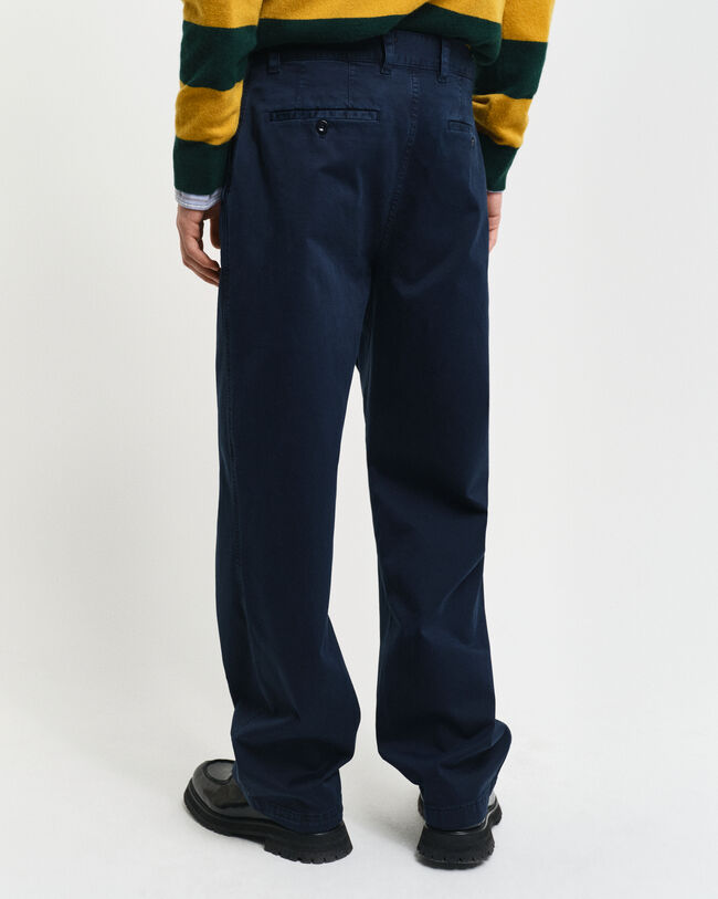 Relaxed Fit chino van katoenkeper