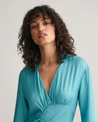 Jurk met geplooide details