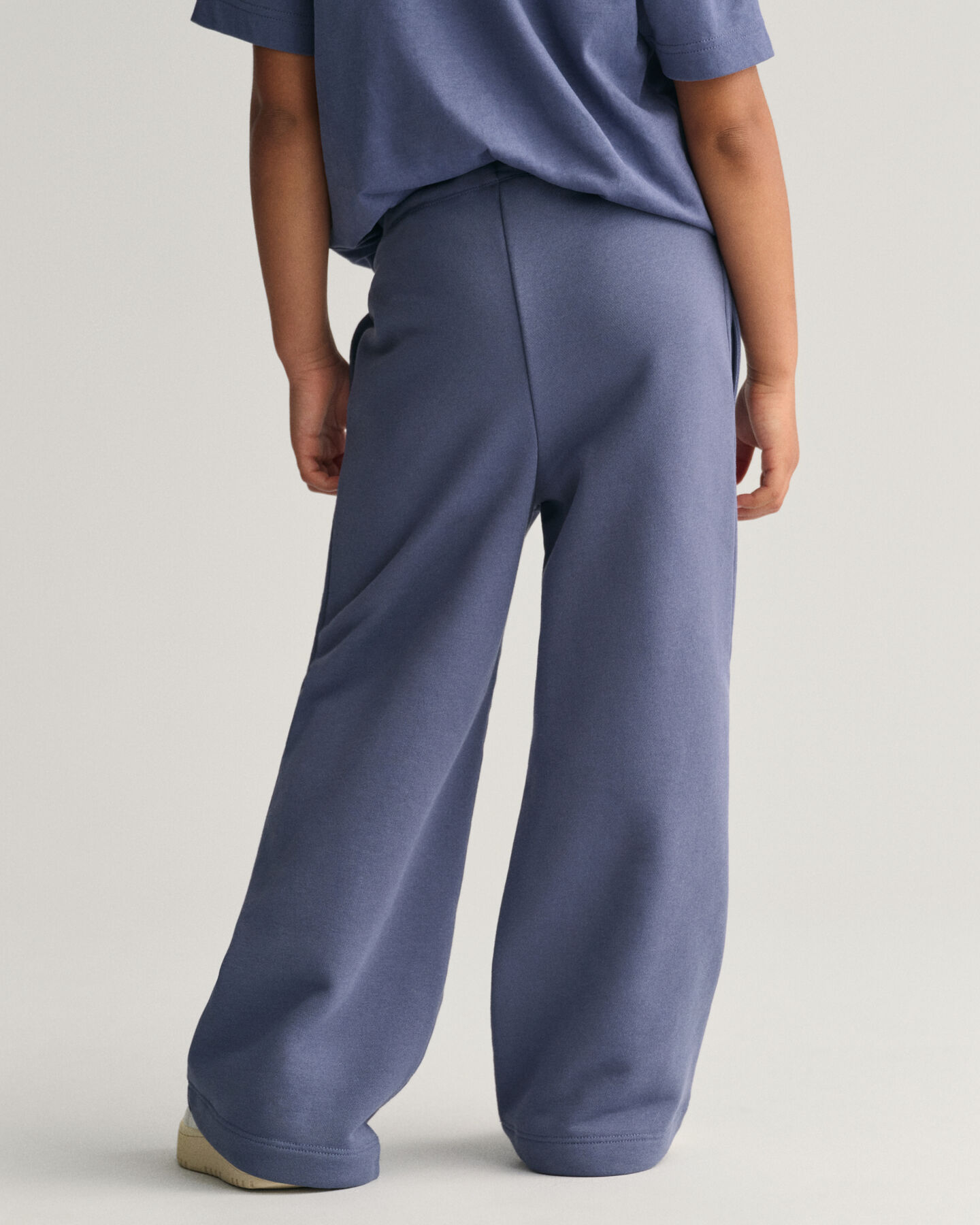 Girls jersey broek met wijde pijpen