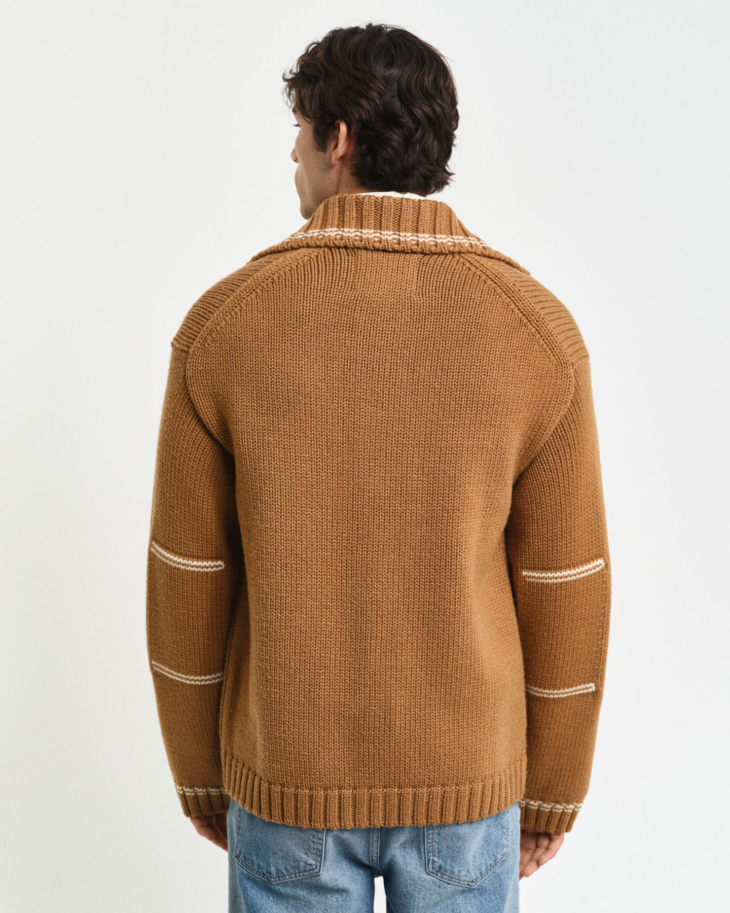 Wollen vest met knopen