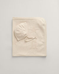 Baby cadeauset met dekentje en mutsje