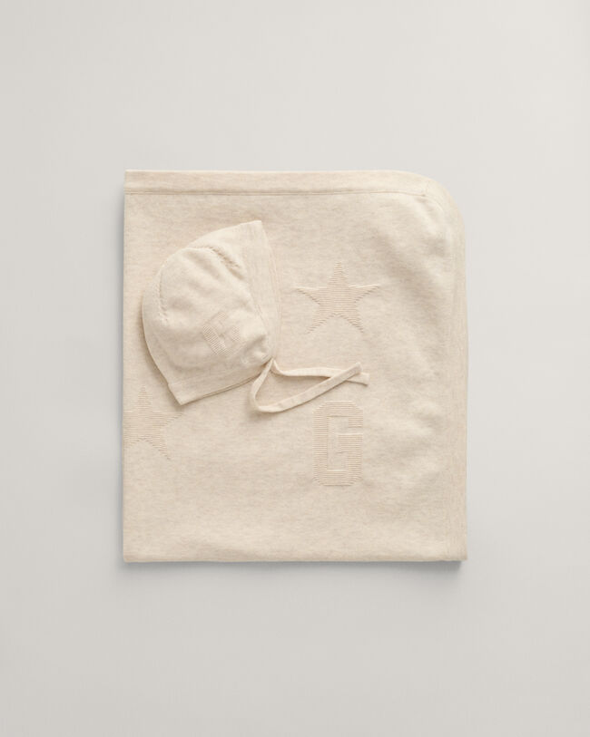 Baby cadeauset met dekentje en mutsje