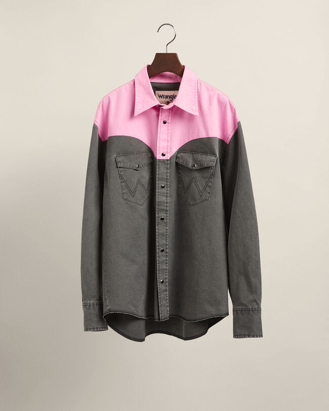 Wrangler x GANT Relaxed Fit Neon Western shirt