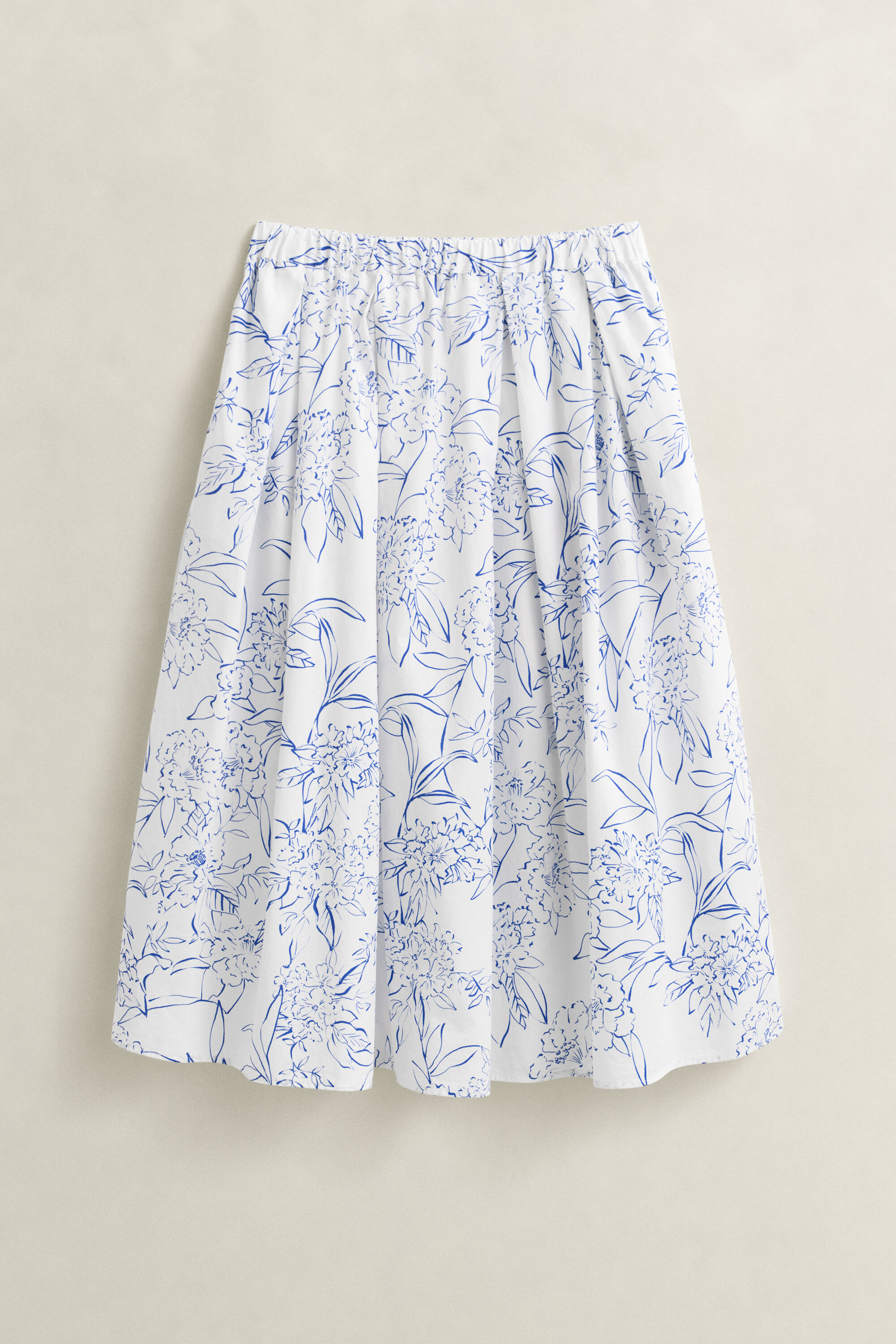 Midirok met bloemenprint