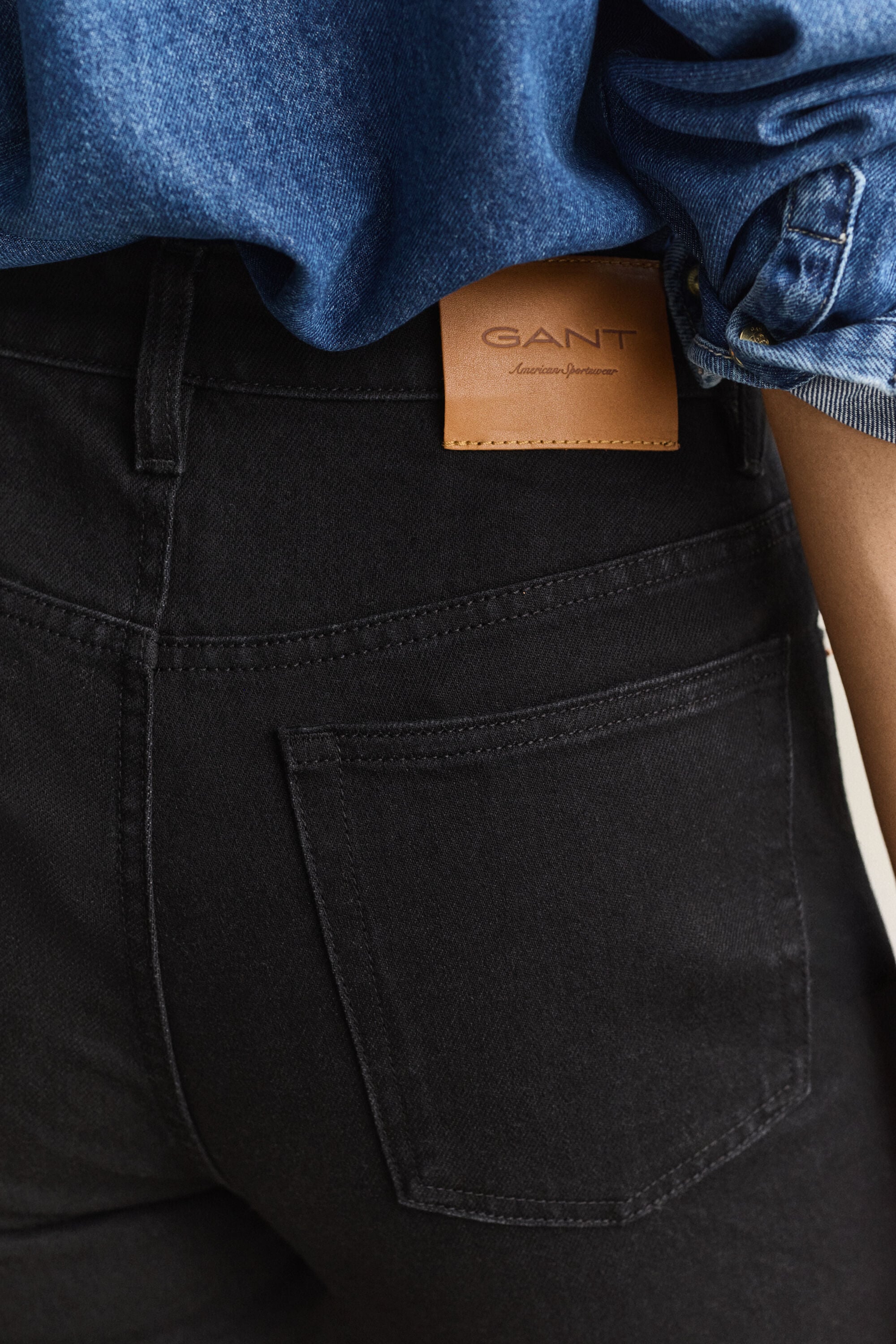 Slim fit jeans met hoge taille