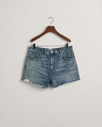 Raw Hem jeansshort