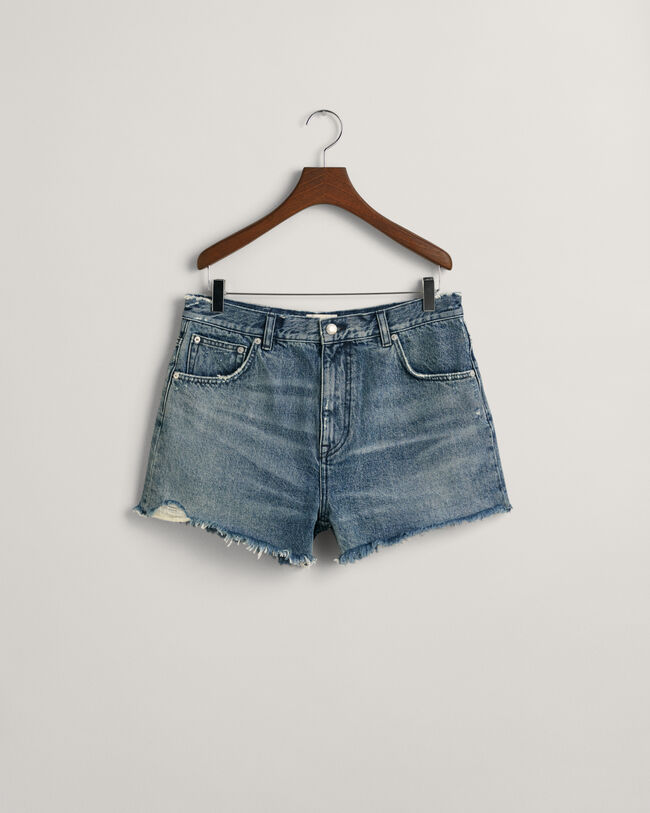 Raw Hem jeansshort