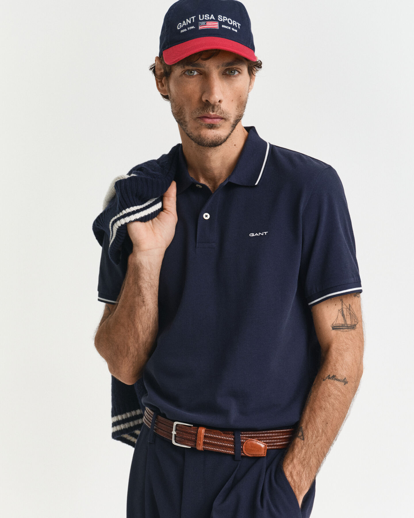 Piqué poloshirt met randdetails