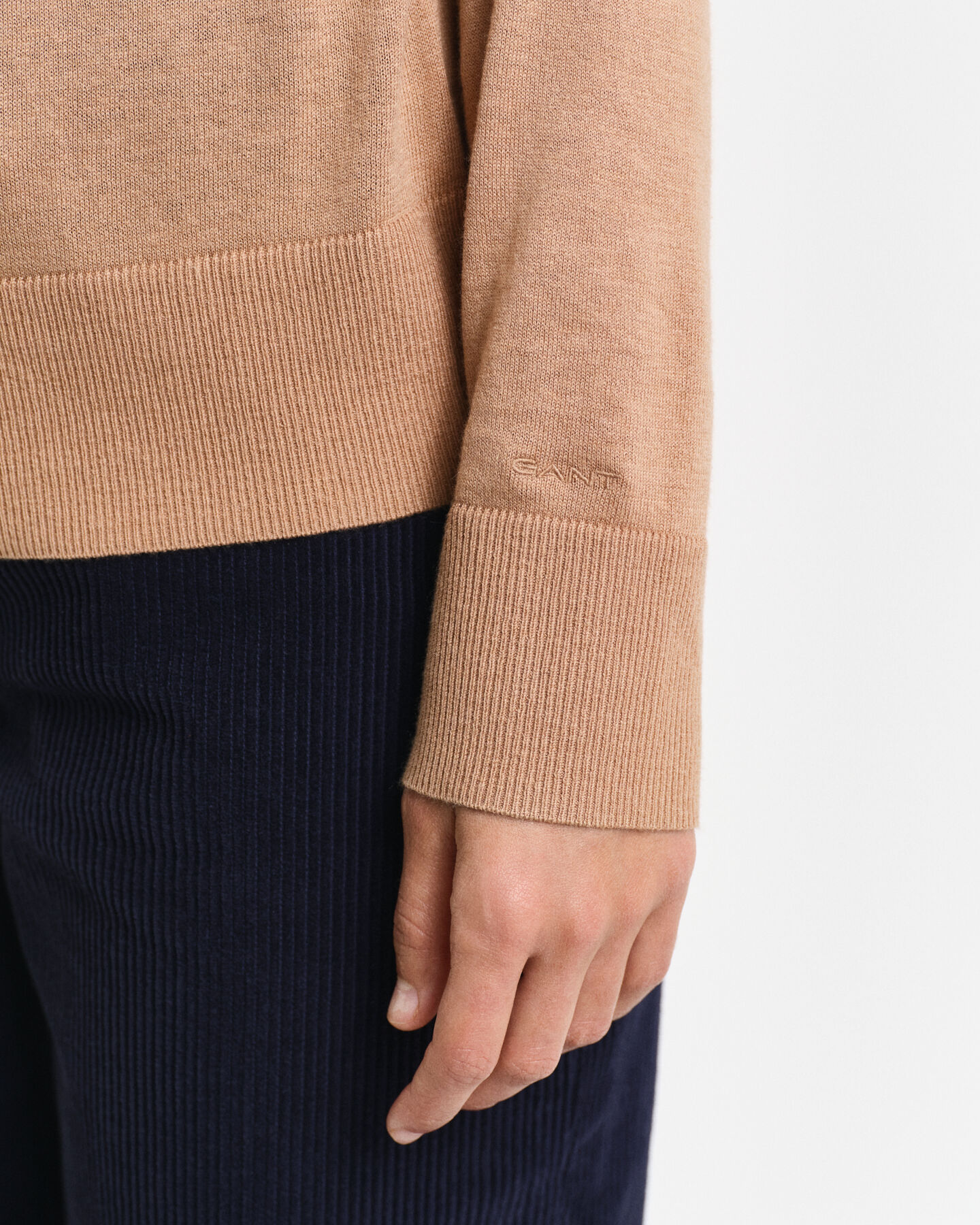 Fijngebreide trui met ronde hals