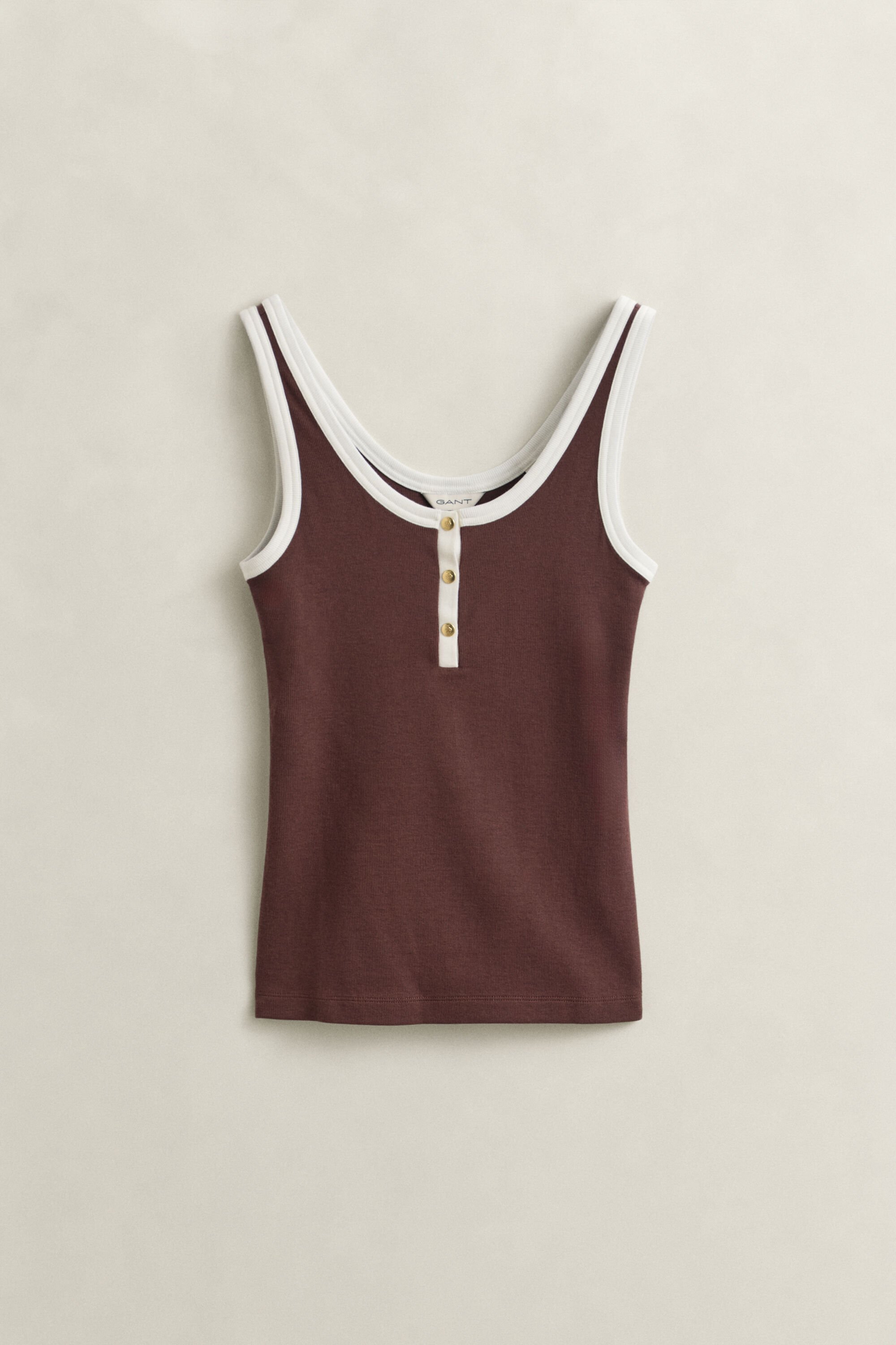 Geribde tanktop
