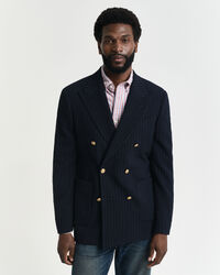 Slim Fit seersucker Club blazer met strepen