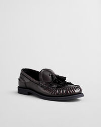 Gracelyn leren loafers