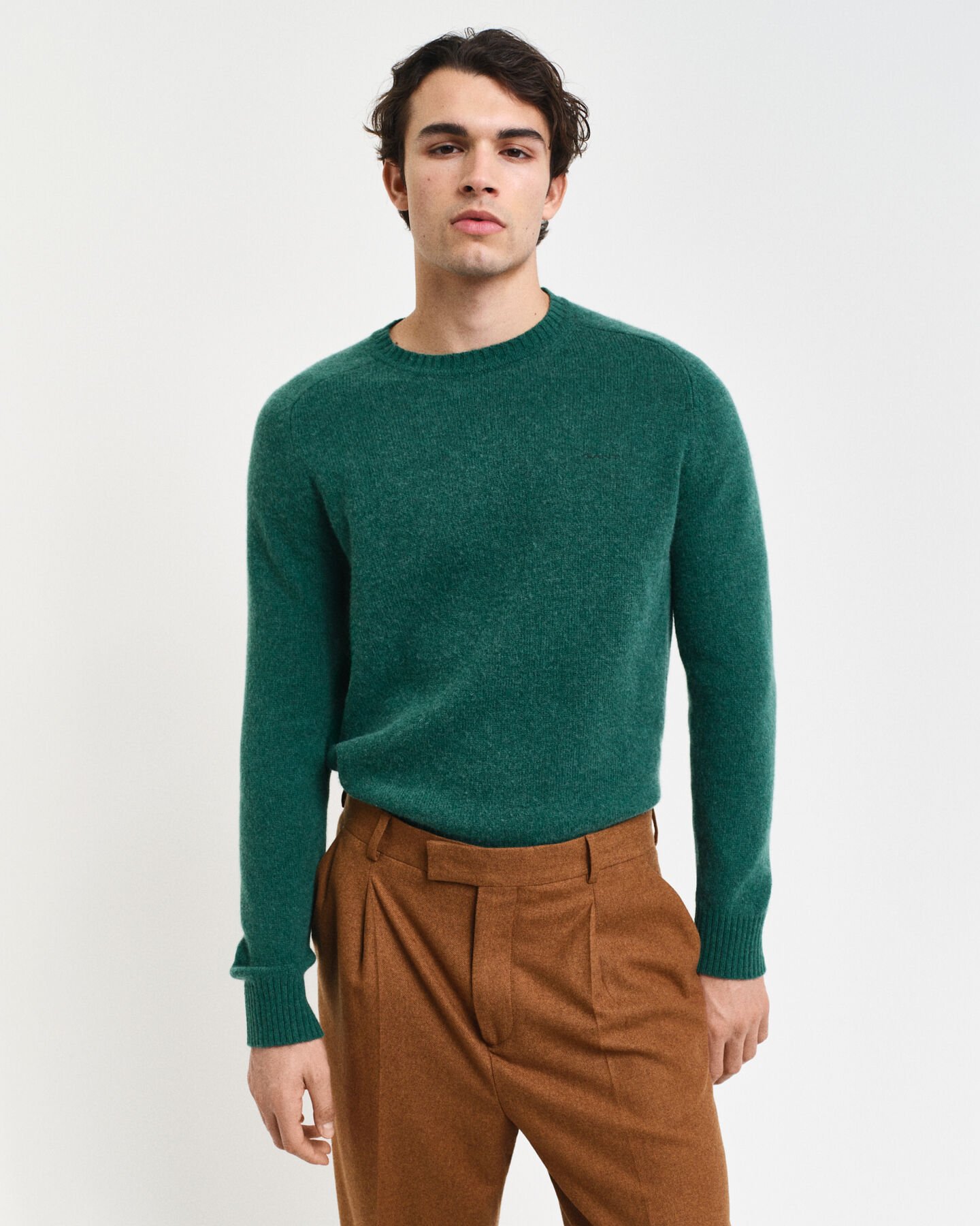 Trui met ronde hals van wolmix