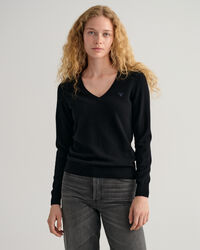 V-hals sweater van extra zachte lamswol