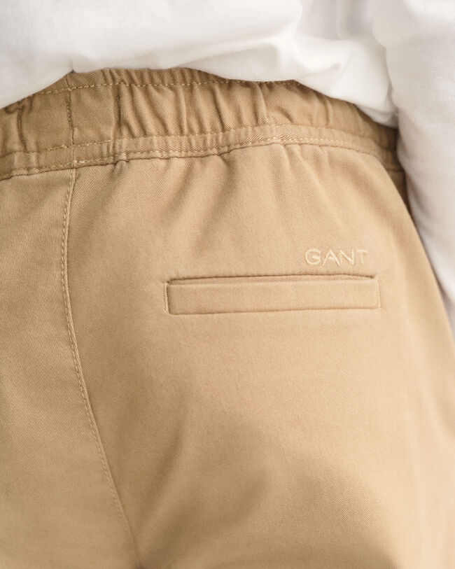 Kids geweven broek met elastische taille