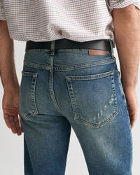 Regular Fit jeans met vintage wassing