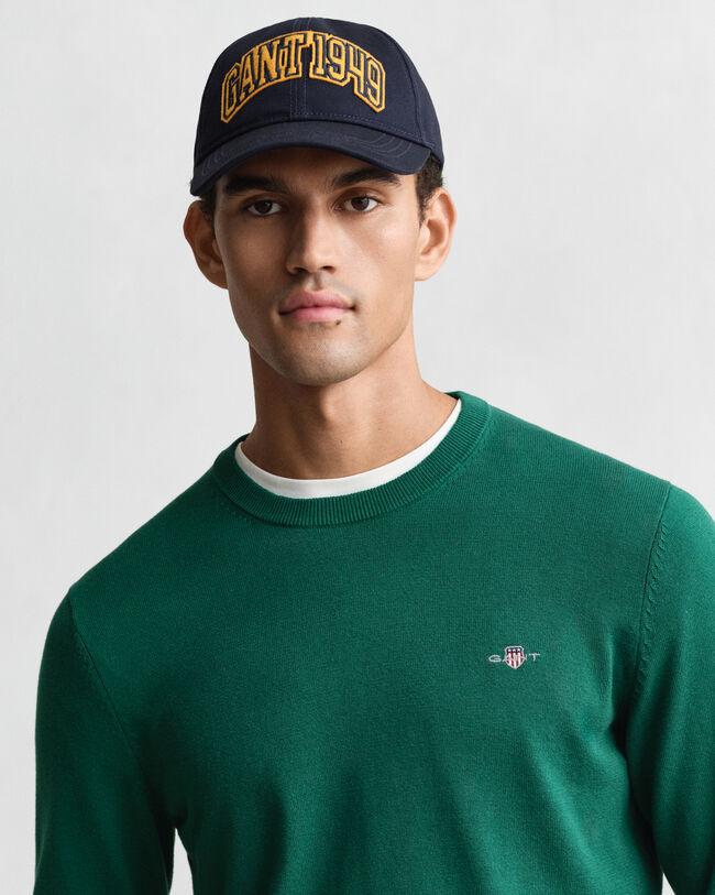 Klassieke katoenen trui met ronde hals