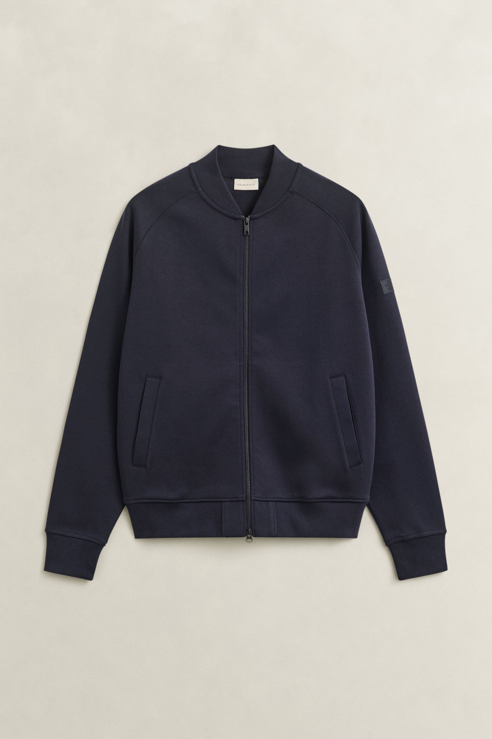 Aviator sweatshirt met ritssluiting